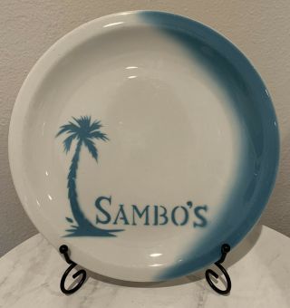 Vintage Jackson China Airbrush Restaurant Ware Plate Sambo 