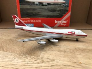 MEA Middle East Airlines 747 - 2B4B (SCD) 1:500 (Reg OD - AGH) 502658 OG Herpa Wings 2