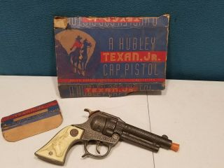 Vintage Hubley Texan Jr Cap Pistol,  Missing Grip