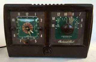 Vintage Packard - Bell Clock Radio,  Model 621,  Telechtron Movement