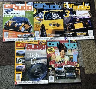 5 Vintage From 2001 Car Audio And Electronics Magazines
