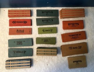 200,  Vintage Coin Wrappers Flat / See Pictures & Description Below