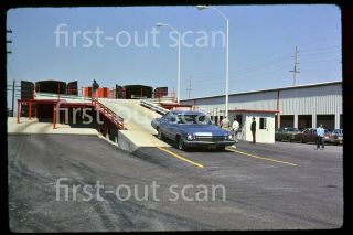 Slide - Auto - Train At Unloading Cars At Louisville Ky 1975