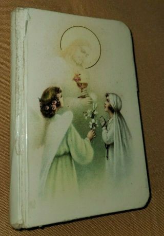 Vintage Little Key Of Heaven Angel Jesus Catholic Prayer Book
