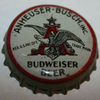 Vintage Cork Lined Beer Bottle Cap Crown Anheuser - Busch Budweiser Beer 1