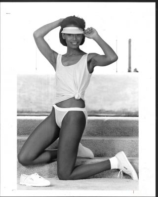 Vintage 8x10 Lingerie Press Photo Pretty Model In Jockey Underwear