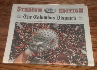 Ohio State Football 2002 National Championship Columbus Dispatch Full Newspaper