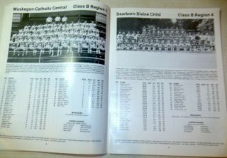 1982 Michigan High School football state championship program,  MHSAA 3
