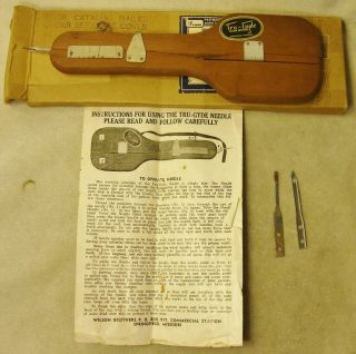 Classic Vintage Wilson Brothers Tru - Gyde Rug Hooking Tool Box Instructions