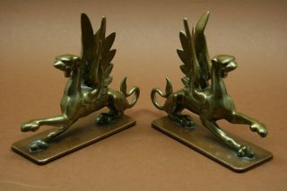A 19th Century Bronze Griffins,  Griffons Or Gryphons.  Good Quality Items