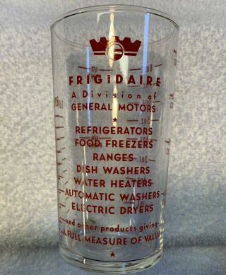 Vintage Frigidaire Division General Motors Gm 8oz Measuring Glass