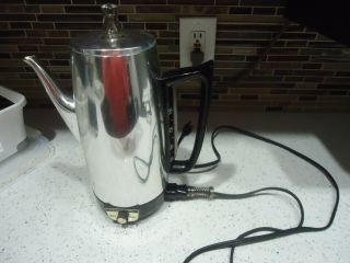 Vintage Ge General Electric 9 Cup Coffee Percolator Pot Maker 94p15 -