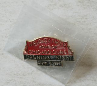 1988 Chicago Cubs Wrigley Field Opening Night 1 1/8 " Pin Sga August 8
