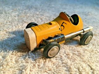 Vintage Schuco Micro Racer - 1041,  Yellow - Key Wind Up,  No Key - 3 " L - A1748a