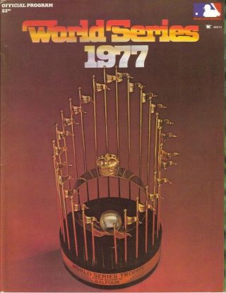 1977 World Series Program York Ny Yankees La Dodgers Los Angeles Baseball