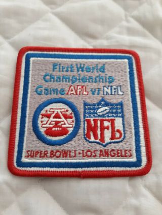 First World Championship Game Afl Vs.  Nfl Bowl Patch Los Angeles
