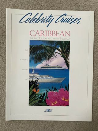 Celebrity Cruises 1990 Inaugural Brochure Still Operated By Chandris