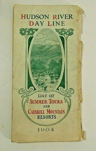 1904 Hudson River Day Lines Brochure - Catskill Mountains - Cruise Schedules