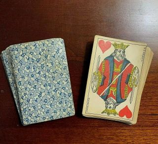 Antique B.  P.  Grimaud Playing Cards Paris France Complete