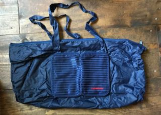Twa Carry On Bag - Luggage - Vintage - Compact Zip Up - Nylon - Navy Blue - Travel - Airline