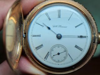 Antique Seth Thomas 34 Grade Pocket Watch Gf Hunt Case