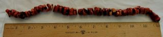 Vintage Assorted Sizes Coral Nugget String Of Beads - Great