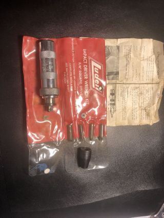 Vintage Ludell Impact Driver No.  2500 W/ 4 Bits 3