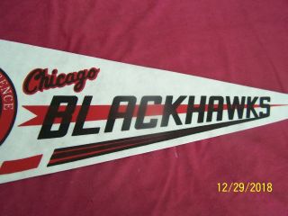 Nhl Chicago Blackhawks Campbell Conference Champions - Vintage Hockey Pennant