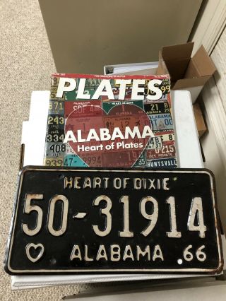 1966 Marshall County Alabama “car” License Plate - Paint
