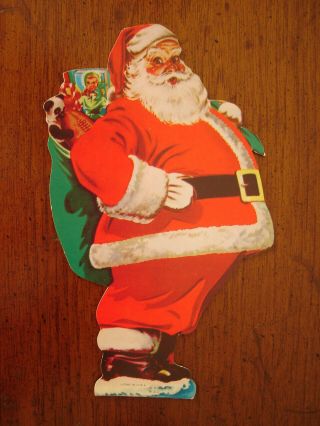 Old Vintage Santa Claus Bank Christmas Club Tree Ornament Decoration