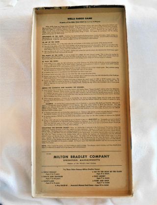 Vintage Milton Bradley Tales of Wells Fargo Board Game 4905 1959 2
