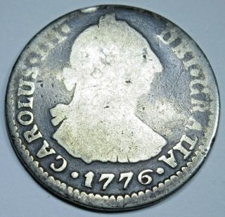 1776 Pr Spanish Silver 1 Reales 1700 