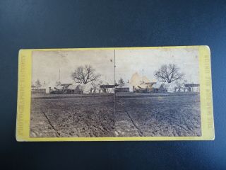 Antique Stereoview Card - Civil War - General Hospital,  Army Of The Potomac,  Va.