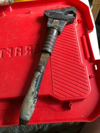 Vintage Bemis & Call Adjustable Pipe Wrench Stamped Gnry Great Northern Railway
