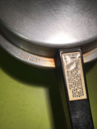 Vintage 4 qt MIRRO - MATIC Aluminum Pressure Cooker 394M Mirro USA 2