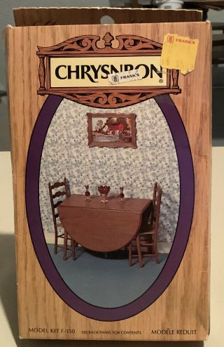 Vtg Chrysnbon Miniature Furniture Kit F - 150 Table & Chairs