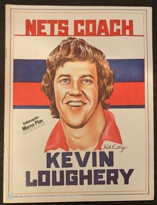 1975/76 Indiana Pacers Vs York Nets Aba Program Kevin Loughery Cover Scored
