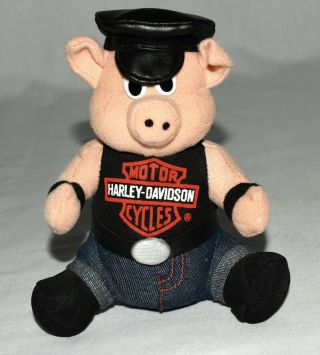 1993 Official Harley Davidson Motor Cycles Play By Play Plush Hog Pig