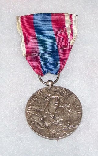 Vintage French Military National Defense Medal