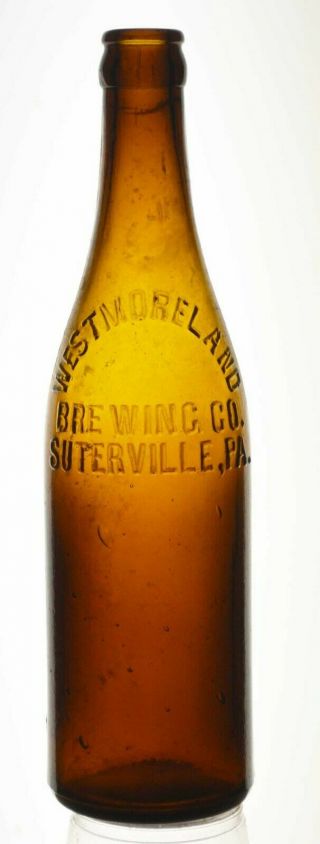 Vintage Pa Beer Bottles,  Breweriana,  Westmoreland Brewing Co. ,  Suterville,  Pa