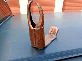 Vintage Folk Art Copper Crab Claw Motorcycle Seat Orleans Louisiana