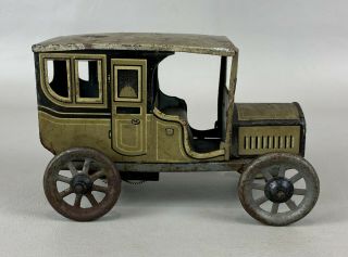 Antique Bing Germany Tin Wind - Up Toy Limousine Touring Car