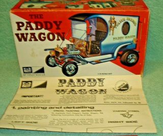 Mpc 619 The Paddy Wagon In 1/25th Scale (kit Is Missing 1 Small Gold Bracket)