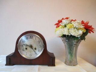 Vintage German Franz Hermle Striking Mantle Clock