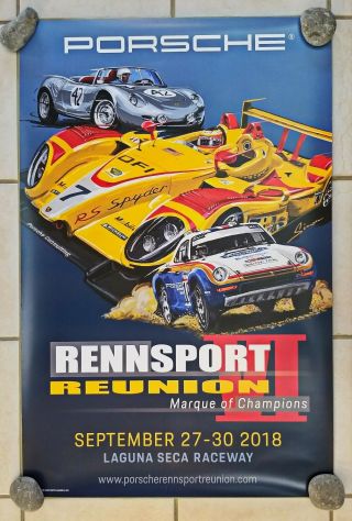 Porsche Rennsport Reunion Vi 2018 Event Poster