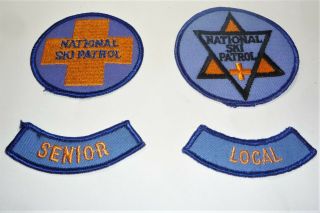 Vintage National Ski Patrol Patches 60 
