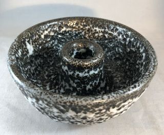 Vintage Pigeon Forge Pottery Volcanic Lava Glaze Vase Signed De Candlestick
