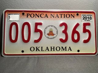Ponca Nation Oklahoma Native American Indian Tribe Tribal License Plate Tag
