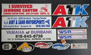 Willow Springs Jawbone Canyon Atk Yamaha Off - Road Motocross Racing Stickers