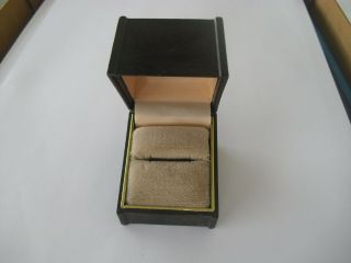 Vintage Rocket Jewelry Box,  Inc.  Brown Plastic Wood Look Ring Box